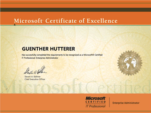 ZertifikatEnterpriseAdministrator Server2008